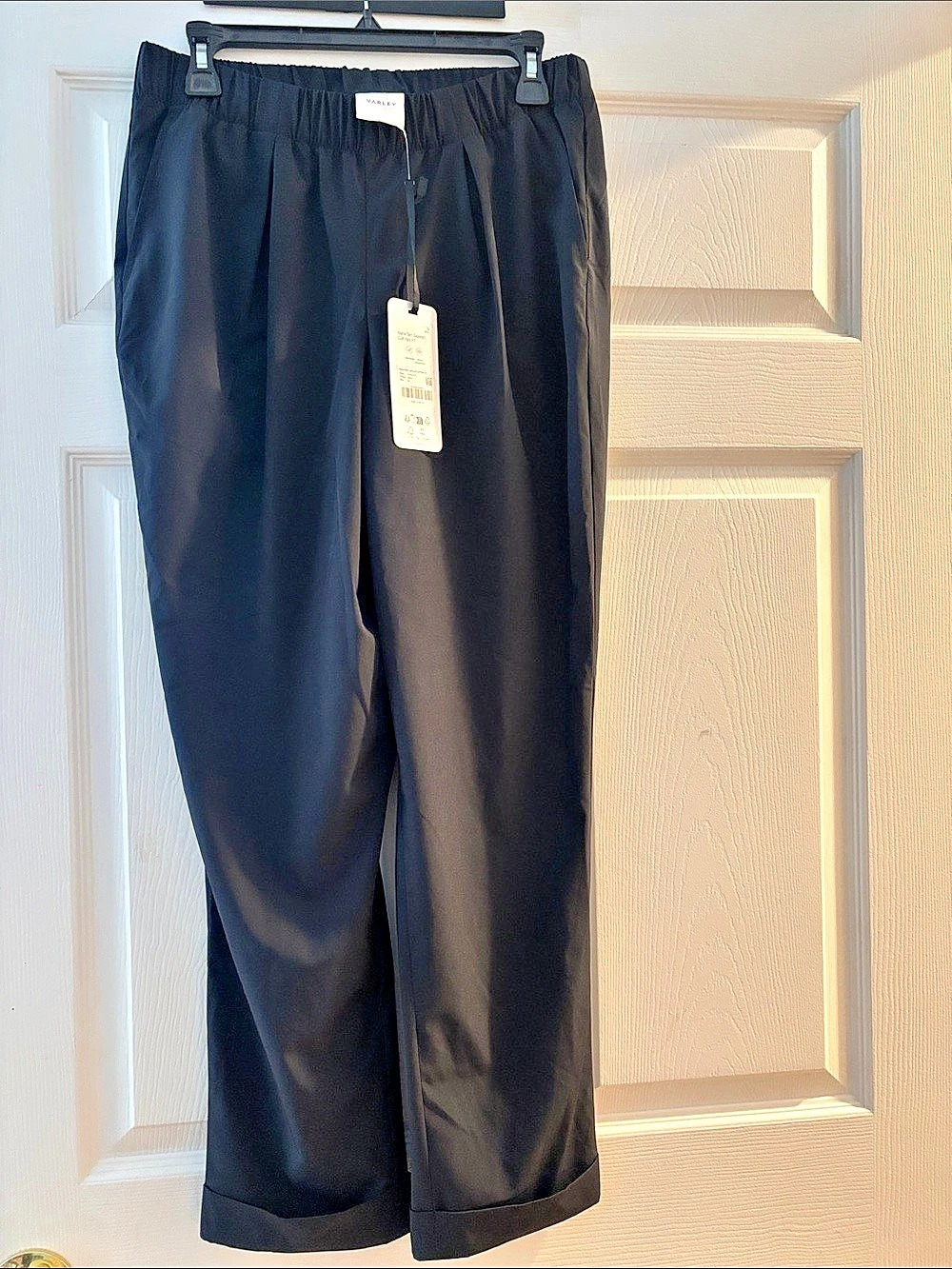 VARLEY Alana Slim Tapered Cuff Pant 27" Black - Picture 1 of 3
